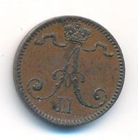 1 пенни 1891 года  Для Финляндии