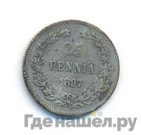 25 пенни 1897 года L Для Финляндии