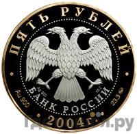 5 рублей 2004 года ММД