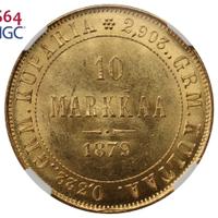 10 марок 1879 года S Для Финляндии