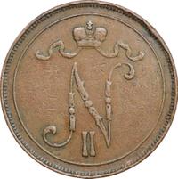 10 пенни 1908 года  Для Финляндии