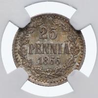 25 пенни 1866 года S Для Финляндии