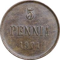 5 пенни 1901 года  Для Финляндии