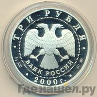 3 рубля 2000 года ММД