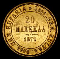 20 марок 1879 года S Для Финляндии