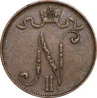 5 пенни 1911 года  Для Финляндии