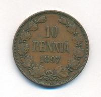 10 пенни 1897 года  Для Финляндии