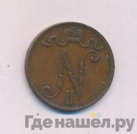 5 пенни 1905 года  Для Финляндии