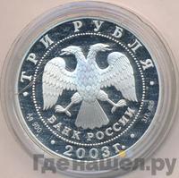3 рубля 2003 года СПМД