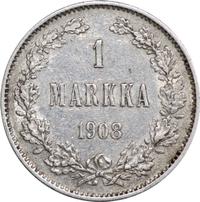 1 марка 1908 года L Для Финляндии