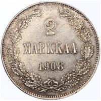 2 марки 1908 года L Для Финляндии