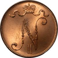 5 пенни 1915 года  Для Финляндии