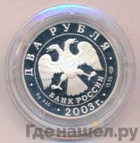 2 рубля 2003 года СПМД