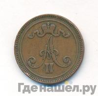 10 пенни 1865 года  Для Финляндии