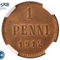 1 пенни 1912 года  Для Финляндии