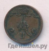 1 пенни 1876 года  Для Финляндии