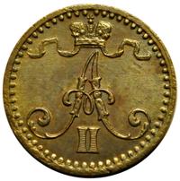 1 пенни 1870 года  Для Финляндии