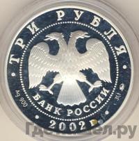 3 рубля 2002 года ММД