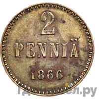 2 пенни 1866 года