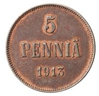 5 пенни 1913 года  Для Финляндии
