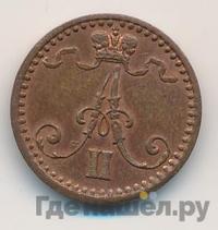 1 пенни 1870 года  Для Финляндии
