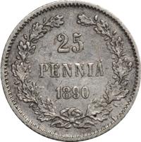 25 пенни 1890 года L Для Финляндии