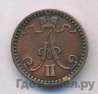 1 пенни 1865 года  Для Финляндии