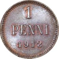 1 пенни 1912 года  Для Финляндии