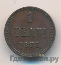 1 пенни 1873 года  Для Финляндии