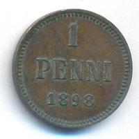 1 пенни 1898 года  Для Финляндии