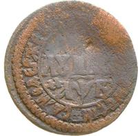 Полушка 1702 года