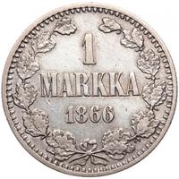 1 марка 1866 года S Для Финляндии