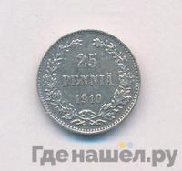 25 пенни 1910 года L Для Финляндии