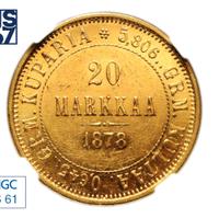 20 марок 1878 года S Для Финляндии