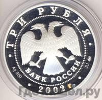 3 рубля 2002 года ММД