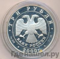 3 рубля 2000 года ММД
