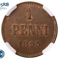 1 пенни 1895 года  Для Финляндии