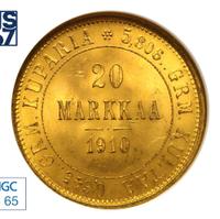 20 марок 1910 года L Для Финляндии