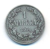 1 марка 1864 года S Для Финляндии