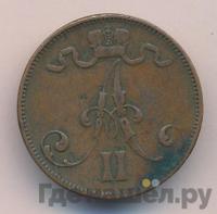 5 пенни 1875 года  Для Финляндии