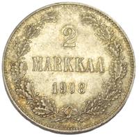 2 марки 1908 года L Для Финляндии