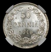 50 пенни 1916 года S Для Финляндии