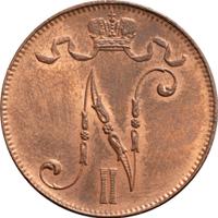 5 пенни 1916 года  Для Финляндии