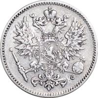 50 пенни 1907 года L Для Финляндии