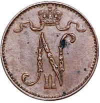 1 пенни 1909 года  Для Финляндии