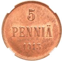 5 пенни 1913 года  Для Финляндии
