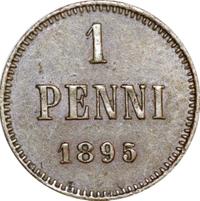 1 пенни 1895 года  Для Финляндии