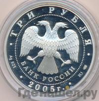 3 рубля 2005 года СПМД