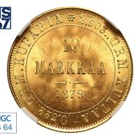 10 марок 1879 года S Для Финляндии