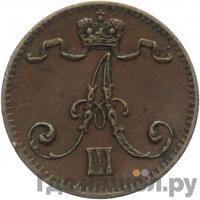 1 пенни 1884 года  Для Финляндии